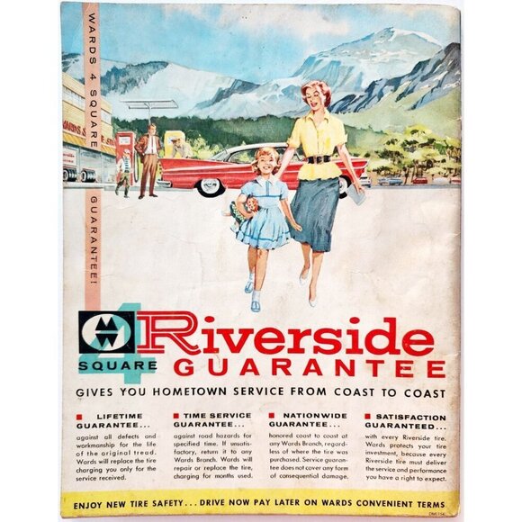 1959 Montgomery Ward Riverside North America Road Guide Atlas Riverside DWQQ1 - Picture 6 of 6